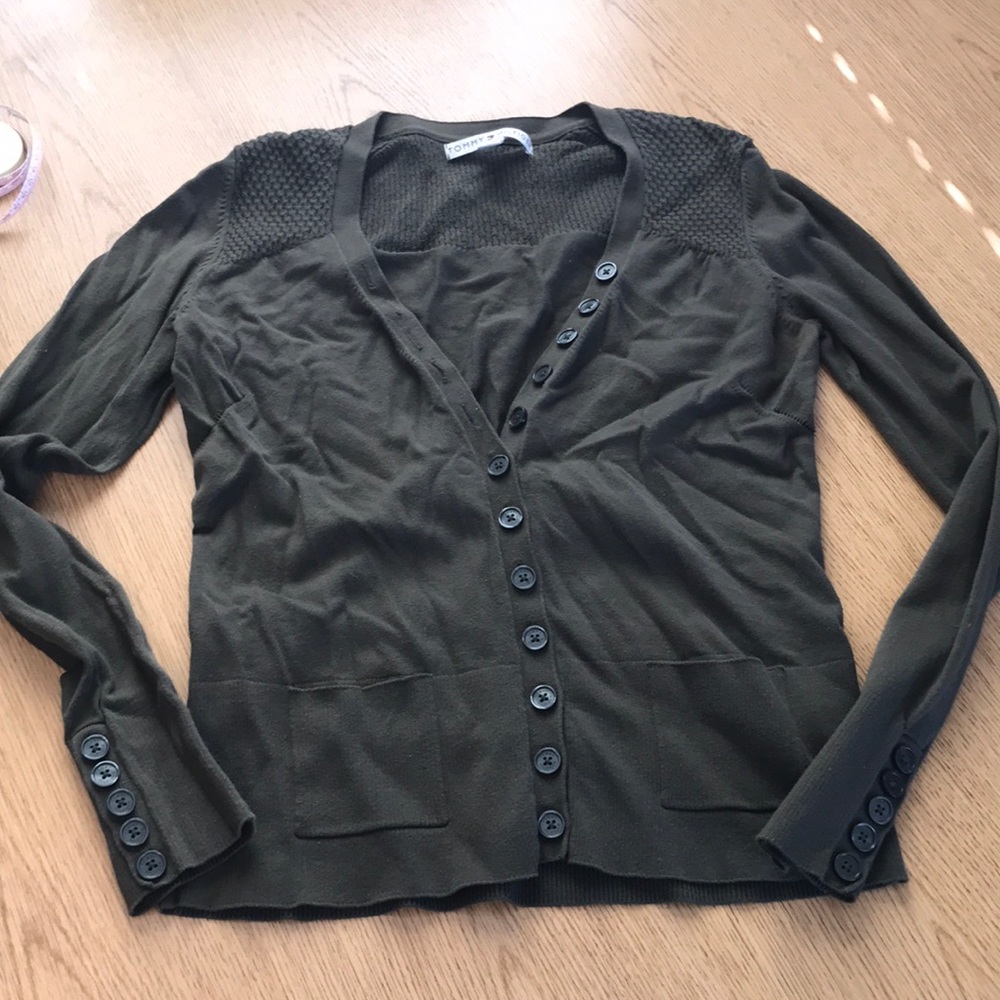Tommy Hilfiger v neck cardigan sweater